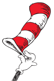 Cat in the hat's hat decoration